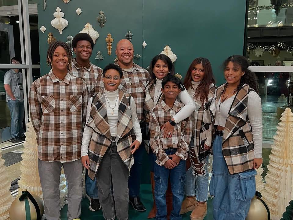 Kyle Anderson with his family