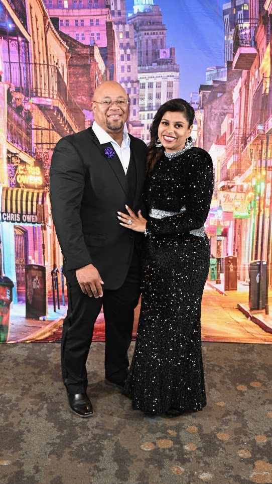 Kyle Anderson with his wife Ancey
